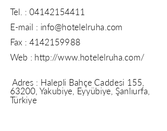 El Ruha Hotel iletiim bilgileri